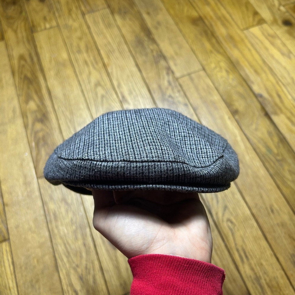 Vintage 100% Wool Shandon of Ireland T.O. Gorman Grey Flat Cap Newsboy Hat L